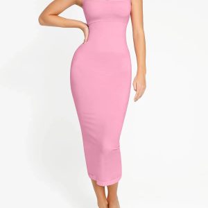Shapewear Sleeveless Square Neck Slimming Seamless Dress